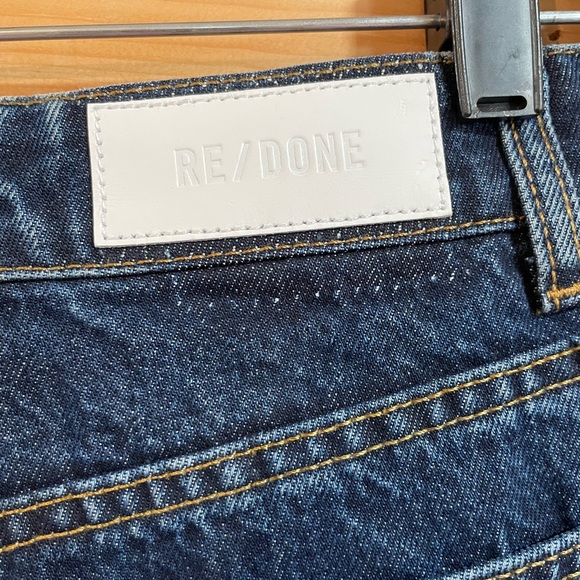 Re/Done Low Rise Bell Orta Jeans Size 26 Heritage Rinse - Picture 5 of 8